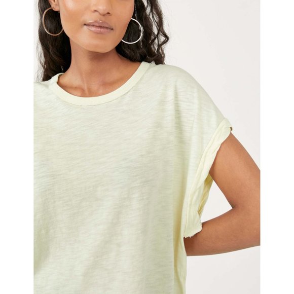 NWT Free People You Rock Tee / Lime Spritz - Picture 5 of 7